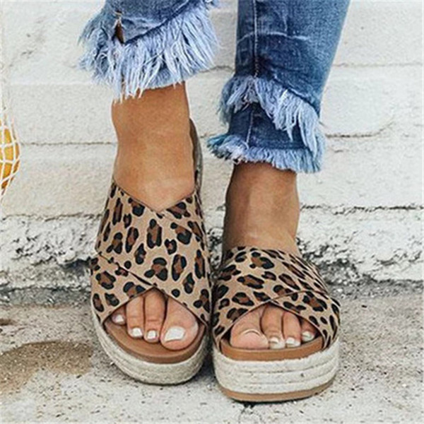 Hemp Rope Woven Thick Bottom Sandals Fashion Outdoor Casual Women Slippers Personality Simple Wearable Beach Shoes