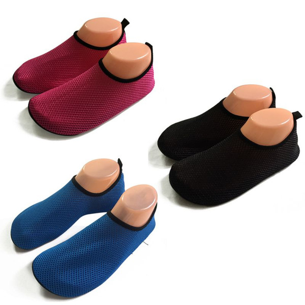 Quick-Drying Anti-Skid Wading Mesh Shoes Men Women Summer Shoes Swimming Soft Breathable Elastic