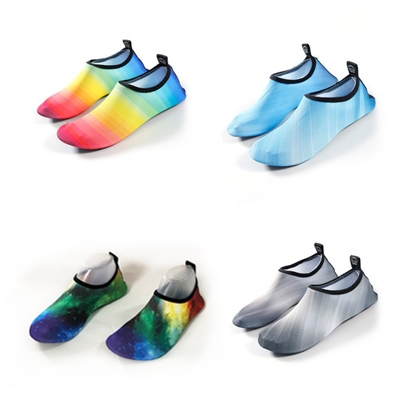 Swimming Surfing Beach Shoes Boys Girls Quick Drying Skin Sticking Soft Bottom Water Shoes New Fashion Yoga Fitness Shoes Wholesale