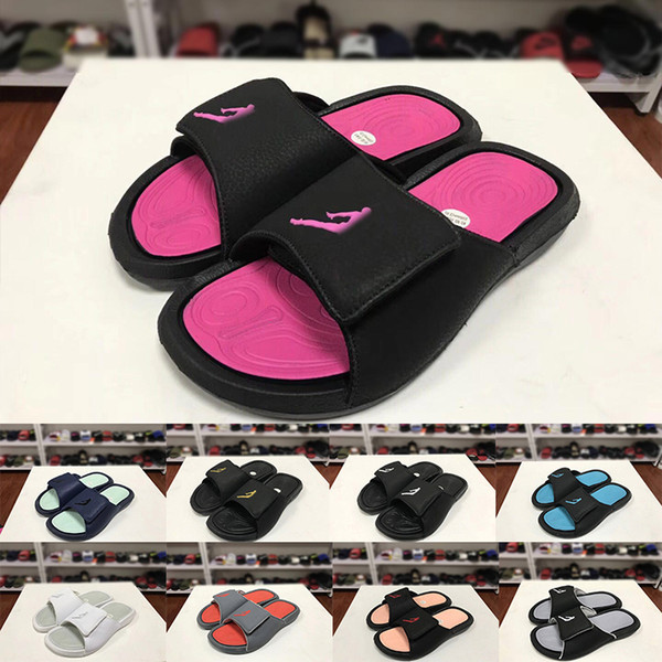 High Quality 6S Mens Womens Luxury Designer Sandals Outdoor Indoor Casual Wide Flat Slipper White Black Slides Flip Flops Beach Shoes