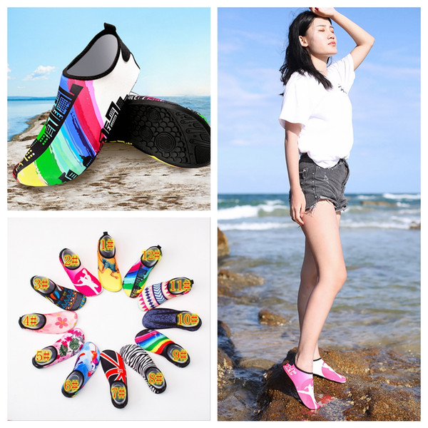 12styles Diving shoes Water Swim Socks Sport Non-slip Men Women Barefoot Skin Care Sports Soft Surfing outdoor Beach Shoes Sneakers FFA520
