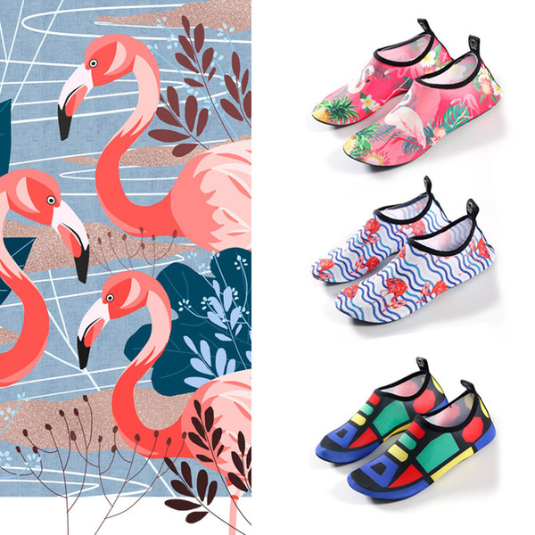 Soft Swimmg Diving Shoes Boys Girls Fashion Gradation Quick Drying Skin Sticking Water Sports Shoes Light Summer Shoes Wholesale