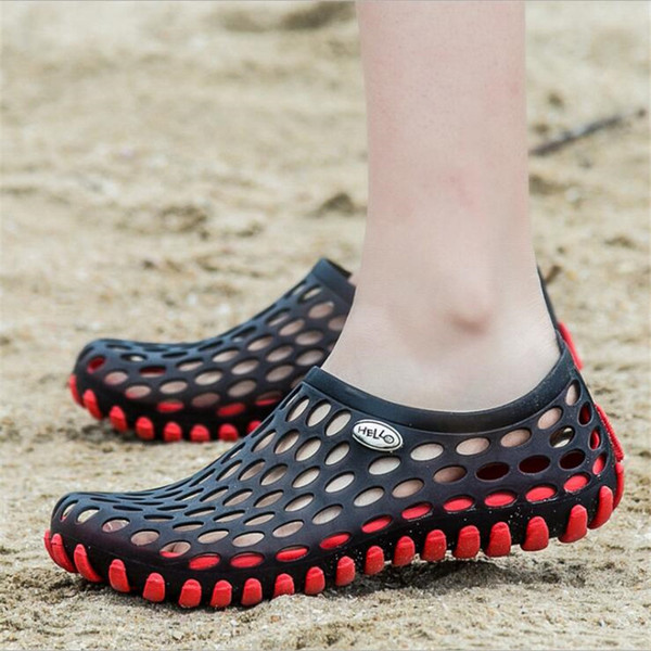 Lovers Summer Jelly Hollow Out Beach Sandals Fashion Designer Breathable Couples Slippers Vacation Party Personality Lovely Slipper