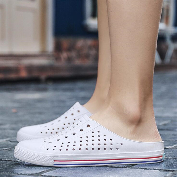 Unisex Summer Hollow Out Loose Beach Shoe Designer INS Fashion Adjustable Sandals Outdoor Cute Brief Flip Flop