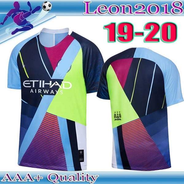 2019 manchester Special Edition Centenary soccer jersey 19 20 KUN AGUERO Maillots de football STERLING city MAHREZ DE BRUYNE G.JESUS shirts