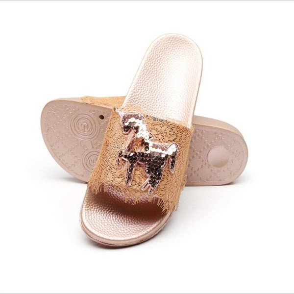 Female Brand Personality Animal Pattern Sandals Popular Summer Beach Shoes Women Vacation Outdoor Casual Flip Flop