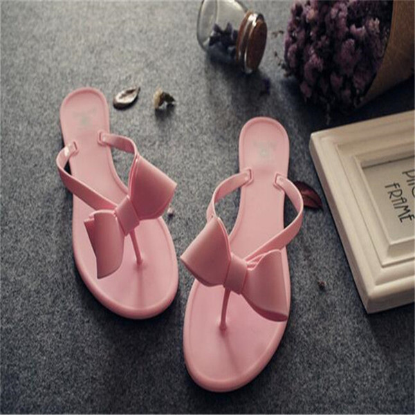Brand Women Bow Knot Designer Slippers Summer Casual Outdoor Popular Flip Flop Holiday Trendy Female Lovely Sandals