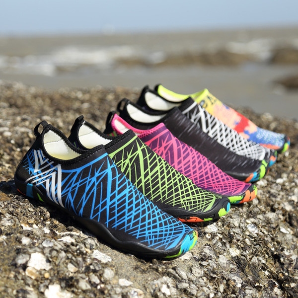 Size 35-47 Men Women Beach Water Shoes Schuhe Outdoor Yoga Swimming Quick-Drying Aqua Shoe Soft Seaside Wading Shoes Zapatos