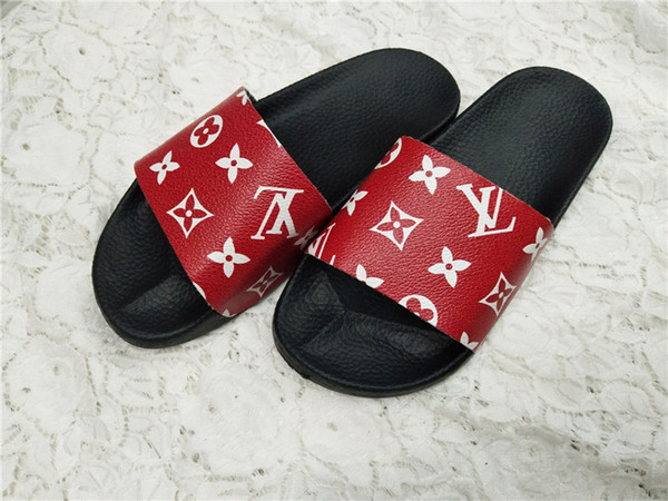 Beach shoes Luxury Designer Shoes Slides Summer Beach Indoor Flat G Sandals Slippers House Flip Flops With Spike sandal free shipping