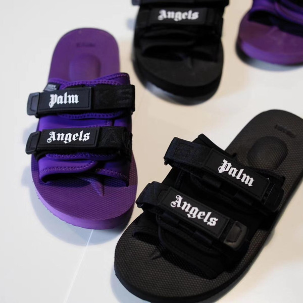 New Europe Fashion Mensstriped Sandals Causal Non-slip Summer Huaraches Slippers Flip Flops Palm Angels Suicoke Slippers 36-44