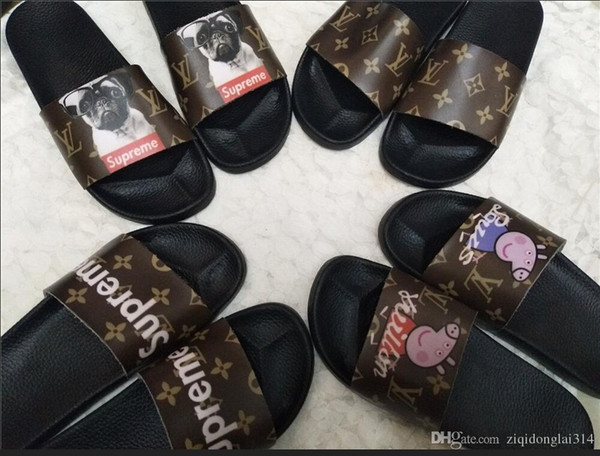 designer women slippers Sandals girl Beach shoes Top lambskin Genuine leather made luxury slippers Non-slip summer casual Unisex slipper