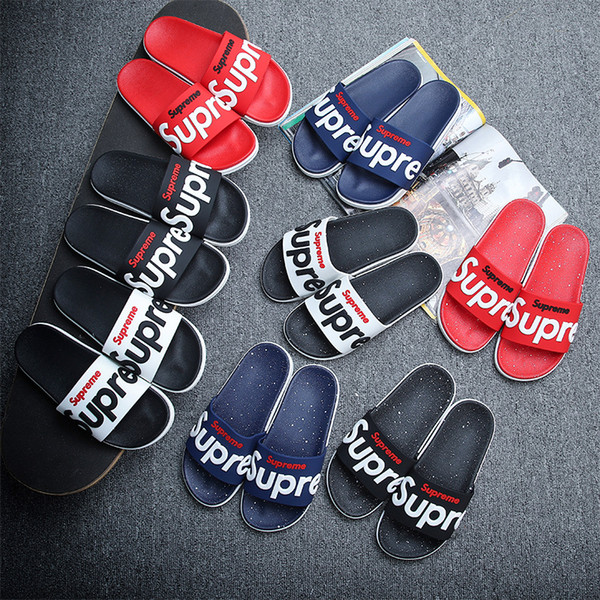 New Men Letter Print Beach Shoes Fashion Street Shoes Outdoor Vacation Travel Casual Sandals Non Slip Pool Party Water Sport Slipper