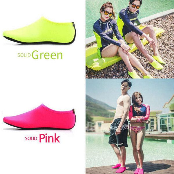 Kids,Womens and Mens Classic Barefoot Water Sports Skin Shoes Aqua Socks for Beach Swim Surf Yoga Exercise 100pcs