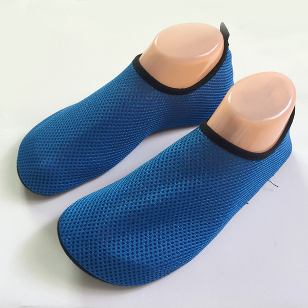 Water Sports Mesh Sandals for Woman Men Flat Wade Shoes Beach Swimming Shoes Summer Breathable Swim Slip Surf Shoes M-3XL