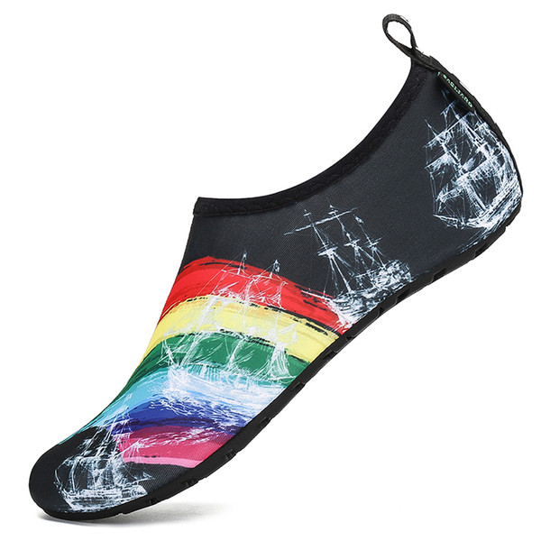 Breathable Water Shoes Woman Summer Beach Shoes Men Wading Slippers Upstream Aqua Antiskid Swimming Socks Tenis Masculino