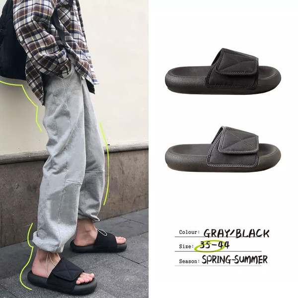 2019ss Pure Color Slipper Womens Home Slippers Tide Lovers Slipper Fashion 2 Colors Shoes Men's Beach Slippers