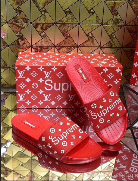 Summer Fashion Wide Flat Slippery With Thick Sandals Slipper Men Women Sandals Design Shoes Flip Flops Slipper