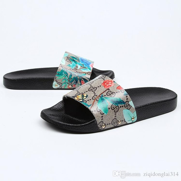 Women Fur Slippers Girls Sandals Fashion Scuffs Slides High Quality slipper causal Non-slip summer huaraches slippers