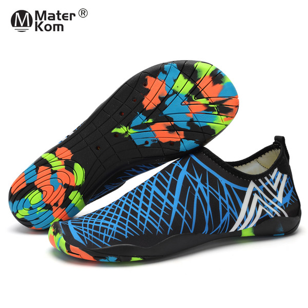 Size 35-47 Men Women Beach Water Shoes Schuhe Outdoor Yoga Swimming Quick-Drying Aqua Shoe Soft Seaside Wading Shoes Zapatos
