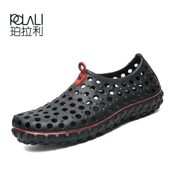 POLALI Mesh River Quick-Dry Shoes Breathable Summer Beach Boys Comfortable Aqua Shoes For Men Walking Sports Outdoor Wading