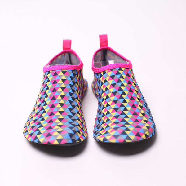 Men Woman Beach Summer Outdoor Wading Shoes Swimming Slipper On Surf Quick-Drying Aqua Shoes Skin Sock Striped Water #XTN