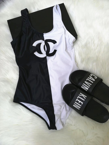 Padded Designer Bikini Women Swimwear CH Letter Swimsuit Bandage Sexy Bathing Suits Sexy One-piece Swimsuits