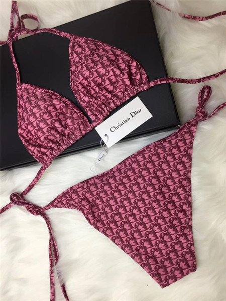 Designer Bikini Women Swimwear CHRI DR Swimsuit Bandage Sexy Bathing Suit Sexy pad Two-piece Swimsuits 2 Colors
