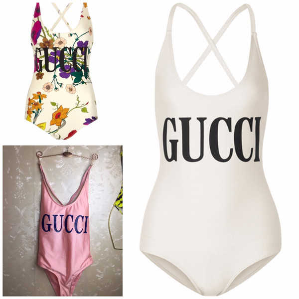 Designer Bikini Women Swimwear G Letter Swimsuit Bandage 3 colors Sexy Bathing Suits Sexy pad One-piece Swimsuits
