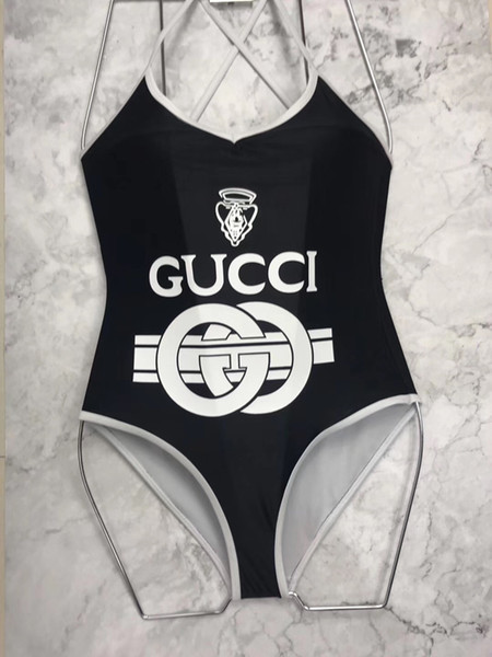 Designer Bikini Women 4 colors Swimwear G Letter Bandage Sexy Bathing Suits Sexy ONE pieces Swimsuit