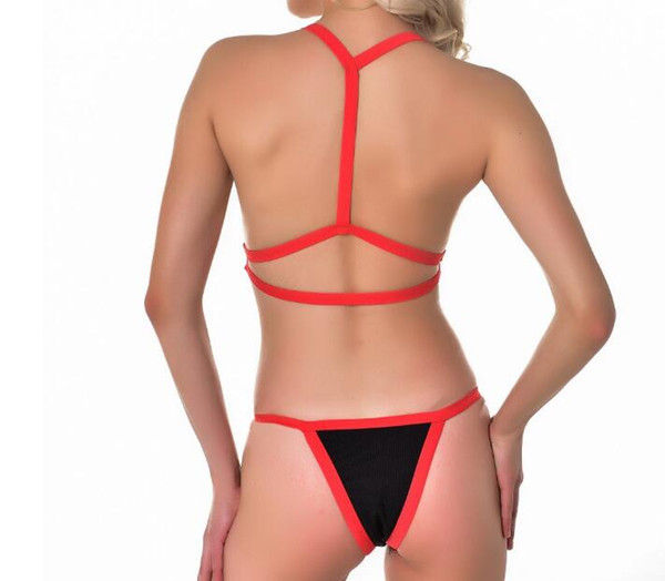 Bandeau swimsuit push up buckle swimwear women High waist bikini 2019 Sports bathing suit Summer bathers Brazil micro bikini new S-XL