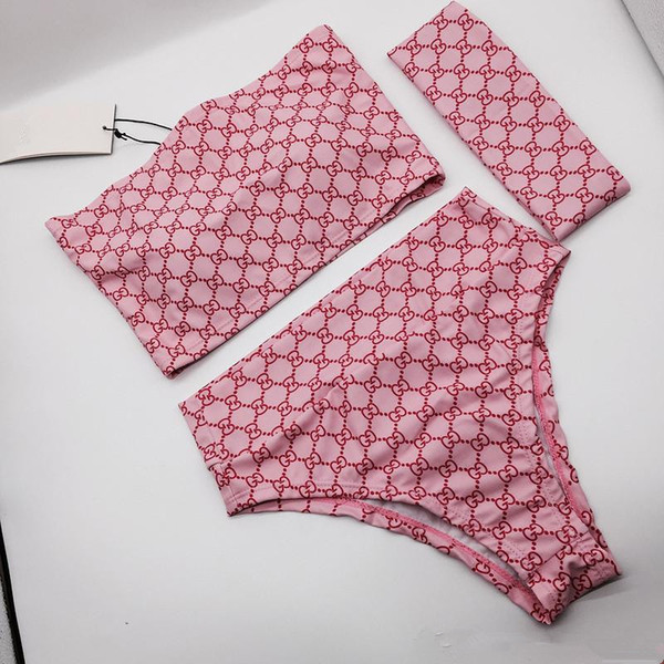 The Newest Designer Bikini fashion Swimwear For Women G Letter Swimsuit Bandage Sexy Bathing Suits Sexy Three-piece Swimsuits