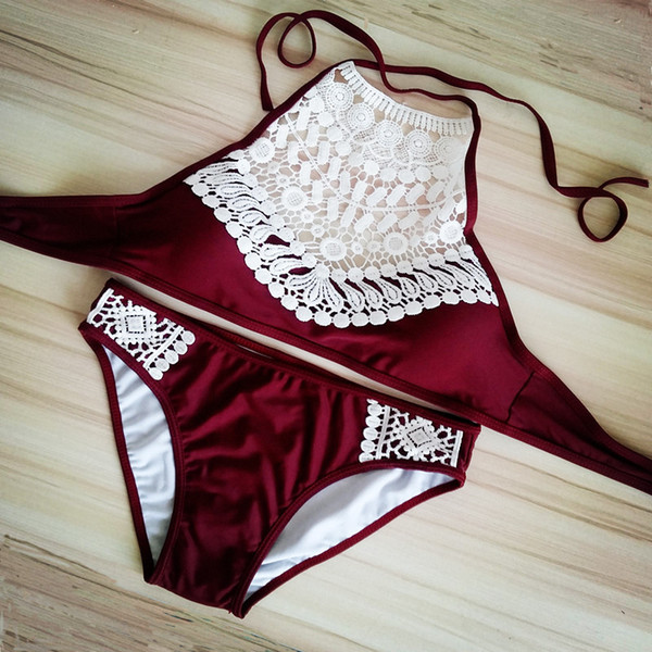 Wholesale 2019 New Swimsuit Lace Sexy Bikini Swimwear Suit Swim Set