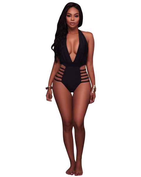 New European and American sexy explosive pure color tie-in women's Swimsuit Bikini without steel bracket and breastpad