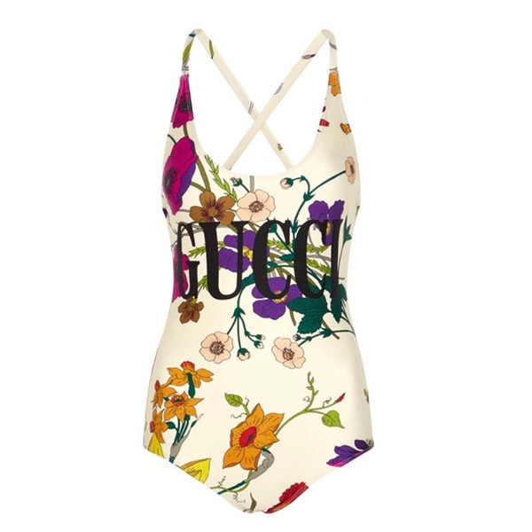 Fashion Women One-Piece Bikini Sexy Bandage Backless Bathing Suit for Female Fashion Floral Printed Women Bikini Swimsuit