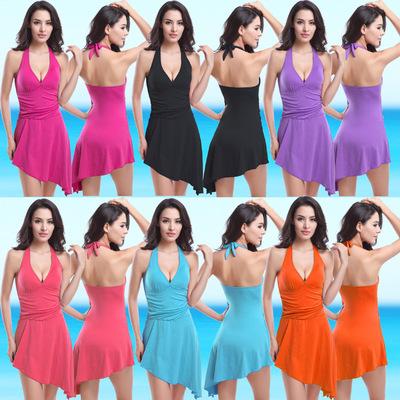 Womens Push Piece Bikini Swimsuits Sexy 2019 Summer one-piece swimsuit with a slit to cover the stomach