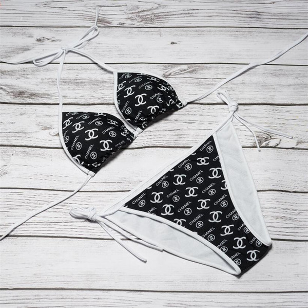 Black Push Up Bikini Charming Leopard Lady Bikini Trendy Swimsuit Solid Padded Women's Bikini Hot Sale