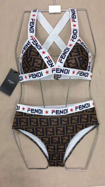 19ss Luxurious Brand Fend Separate swimsuit Bikini Swimwear for Women Bathing Suit Fashion Backless Swimwear for Lady Girl