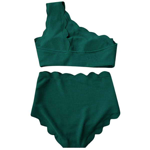 2018 Bikini High Rise One Shoulder Bikini One Shoulder Woman Bikini Set Women Swimsuit Biquini Swimwear Swimsuit 5