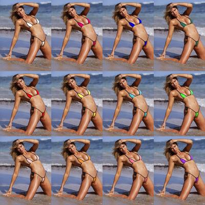 New 3-point 12-color matching Brazilian bikini Set 2019 Brazilian Swimwear For Women Letter Push Up Swimsuit Bandage Biquinis Sexy Bathing