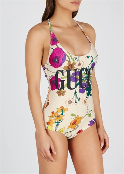 Designer Bikini Women Swimwear G Letter Printing Swimsuit Bandage Sexy Bathing Suits Sexy pad One-piece Swimsuits