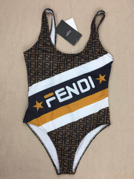 Luxurious Brand design Fend siamese swimwear Sexy Bikini Swimwear for Women Bathing Suit Fashion Backless Swimwear for Lady Girl Bikinis set