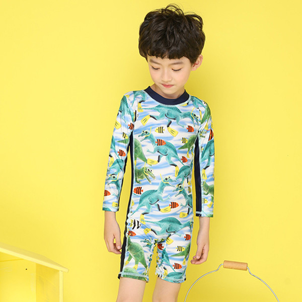 Brand New Outdoor Water Sports Long Sleeve Beach Equipment Childern Swimwear Kids Swimsuit Set Free Shipping