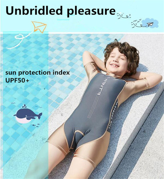 Hot selling children's swimsuit with boy and girl's swimsuit Short-sleeved shorts and sun-block swimsuits for children