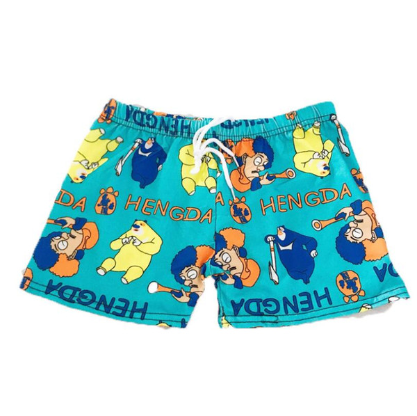 New Summer Boys Shorts Kid Cartoon Print Stretch Beach Swimsuit Comfortable Pants Kids Designer Shorts Swimwear
