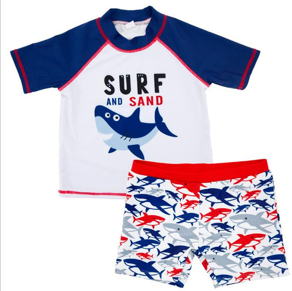 Water fun!Wholesale!4 Style Boy's swimsuit hot style cartoon sunscreen quick-drying baby boy's cute children's one-piece swimsuit
