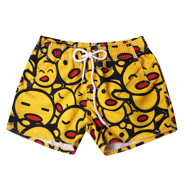 Unisex Beach Shorts Swim Trunks Yellow Duck Swimming Trunks New Swimwear Women Swimsuit Sexy Swimming sungas de praia #5
