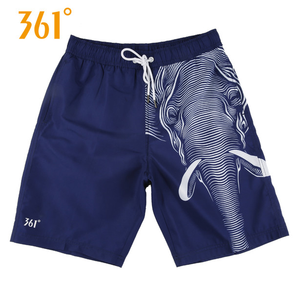 361 Summer Beach Shorts Men Vocation Casual Sport Swimwear Short Pants Blue Beach Board Shorts Pool Hot Spring Surfing Trunks