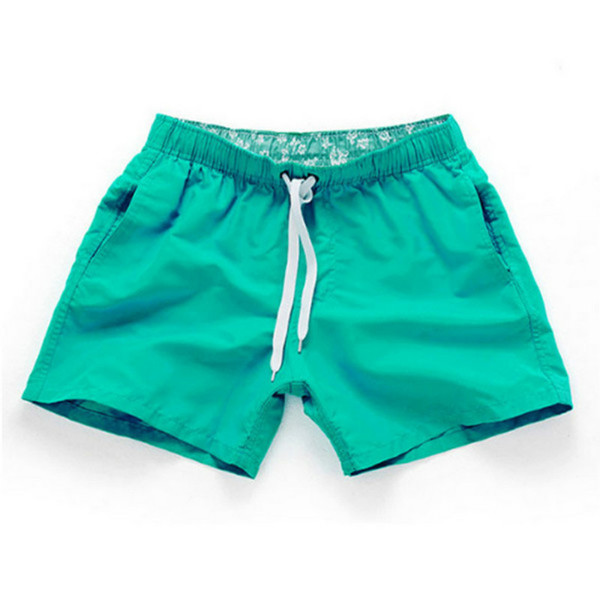 Quick Drying Swimwear Mens Shorts Summer Beach Surf Swim Sport Short Boardshorts 2016Fashion Leisure Pocket Solid Boxer Swimsuit