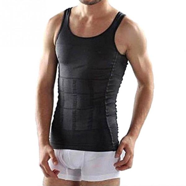 Sexy Men Summer Beach Bathing Shirts Surfing T-shirt Body Slimming Tummy Shaper Belly Underwear Shapewear Waist Girdle Shirt