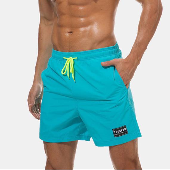 ESCATCH Boardshorts Men Beach Board Shorts Quick Dry Swimming Short Swimwear Man Bermudas Surfing Swim Wear Mesh Liner Lining